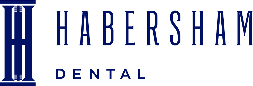Habersham Dental dark blue logo with name