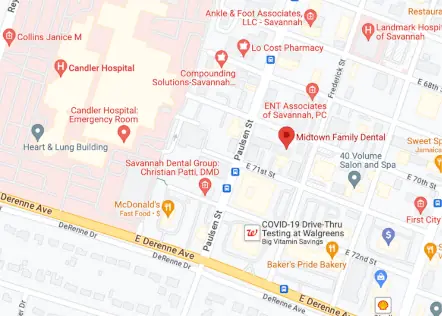 Habersham Dental Midtown! Conveniently located off Frederick Street near Candler Hospital in Savannah, GA